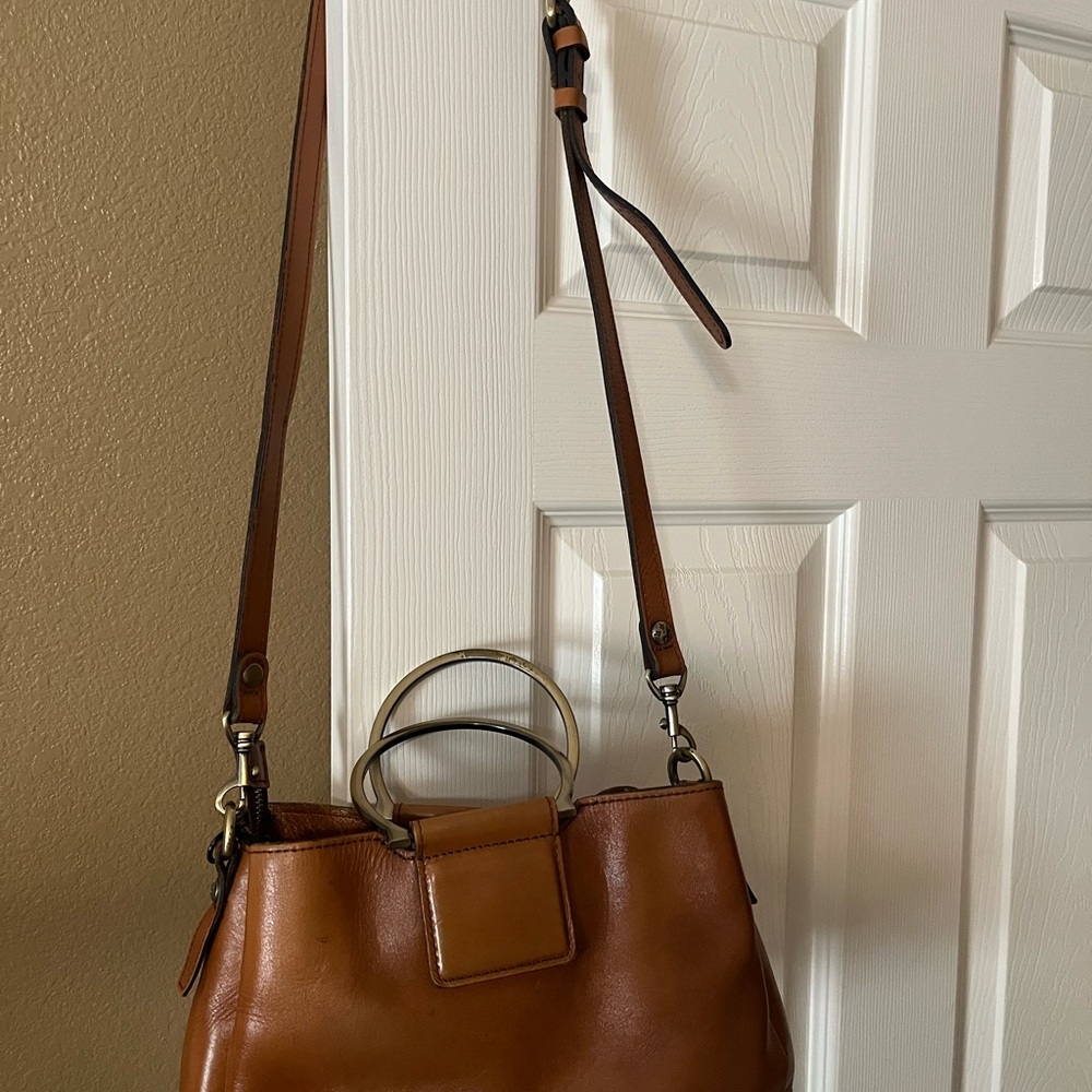 Elegant Brown Leather Handbag - Patricia Nash